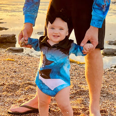 Fishing Shirt - Manta Ray Babies Jumpsuit