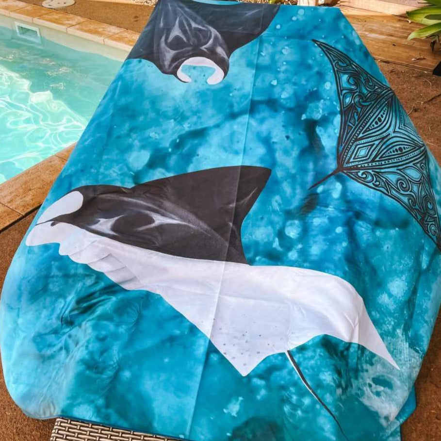 Sand Free Double Beach Towel - Mantaray