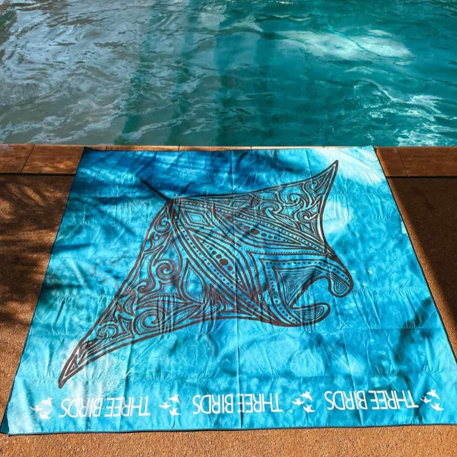 Sand Free Double Beach Towel - Mantaray