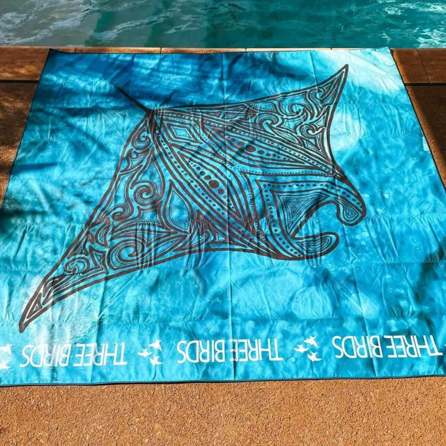 Sand Free Double Beach Towel - Mantaray