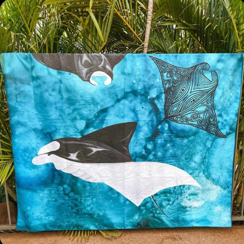 Sand Free Double Beach Towel - Mantaray